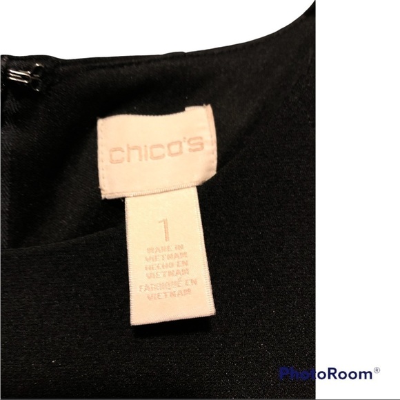 Chico’s Cold Shoulder Sheath Dress - Picture 3 of 6